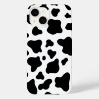 Cuero de vaca falso negro y blanco chic