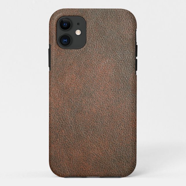 Funda De Case-Mate Para iPhone Cuero marrón (Reverso)
