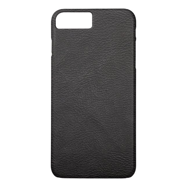 Funda De Case-Mate Para iPhone Cuero negro texturizado (Reverso)