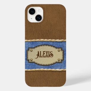 Funda Para iPhone 14 Plus De Case-Mate Cuero personalizado y aspecto negativo