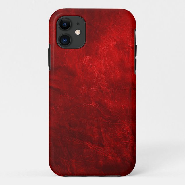 Funda De Case-Mate Para iPhone Cuero rojo (Reverso)