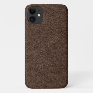 Funda Para iPhone 11 Cuero texturizado marrón