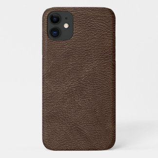 Funda Para iPhone 11 Cuero texturizado marrón