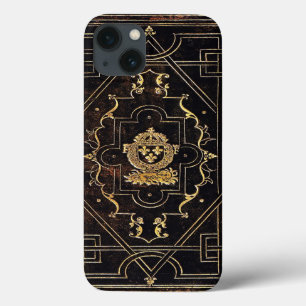 Funda Para iPhone 13 Cuero y oro de la cosecha de otoño