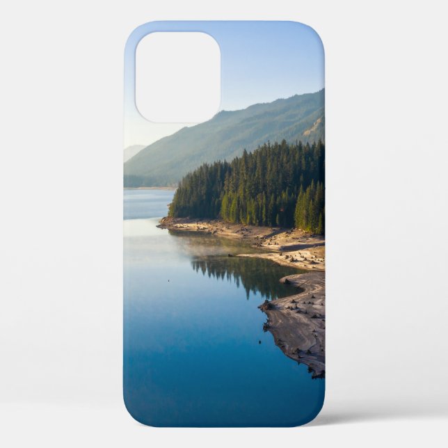 FUNDA DE Case-Mate PARA iPhone CUERPO DE AGUA CERCA DE LOS BOSQUES (Reverso )