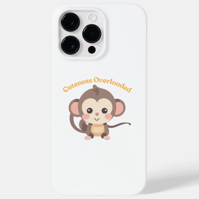 Funda De Case-Mate Para iPhone Cuidad sobrecargada : Mono (Reverso)