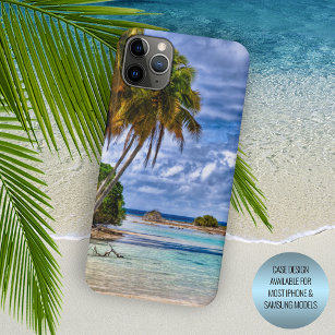 Funda Para iPhone 11 Pro Max Cuidada Bonito Verano Hawái Beach acuarela