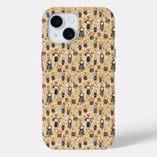 Funda Para iPhone 15 Cuidada Bruja Y Calabaza Halloween Tema