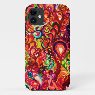 Funda Para iPhone 11 Cuidada pintura abstracta de giro