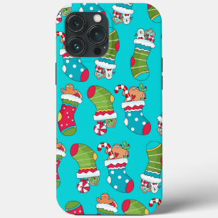 Funda Para iPhone 13 Pro Max Cuidados Navidades verdes rojos y azules