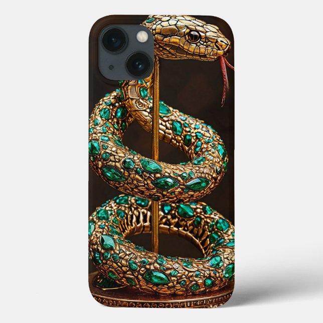 Funda De Case-Mate Para iPhone culebra de Navidad (Reverso)
