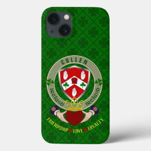 Funda Para iPhone 13 Cullen Irish Shield y Claddagh Personalizado