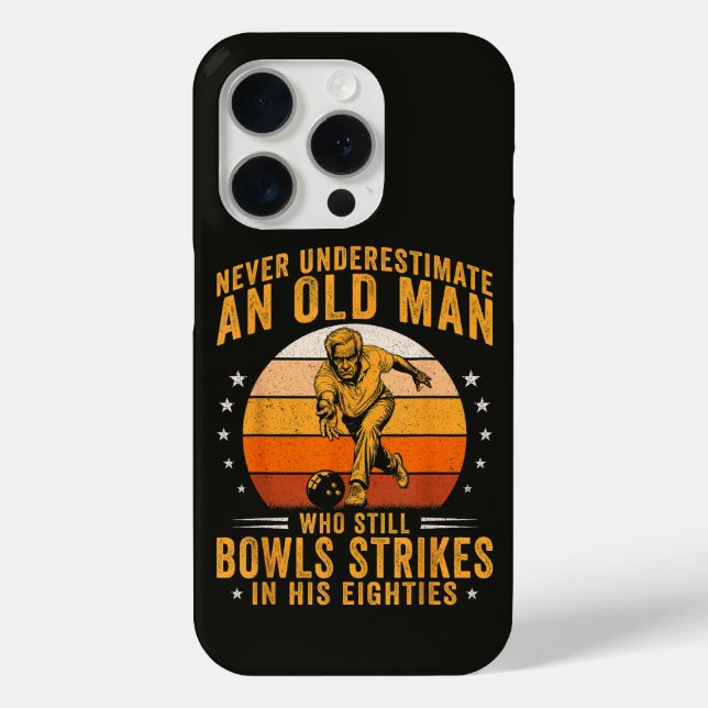 Funda De Case-Mate Para iPhone Cumpleaños 80 de Abuelo Boliche (Reverso )
