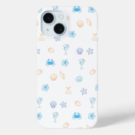 Funda Para iPhone 15 Cumpleaños en el Club de Playa