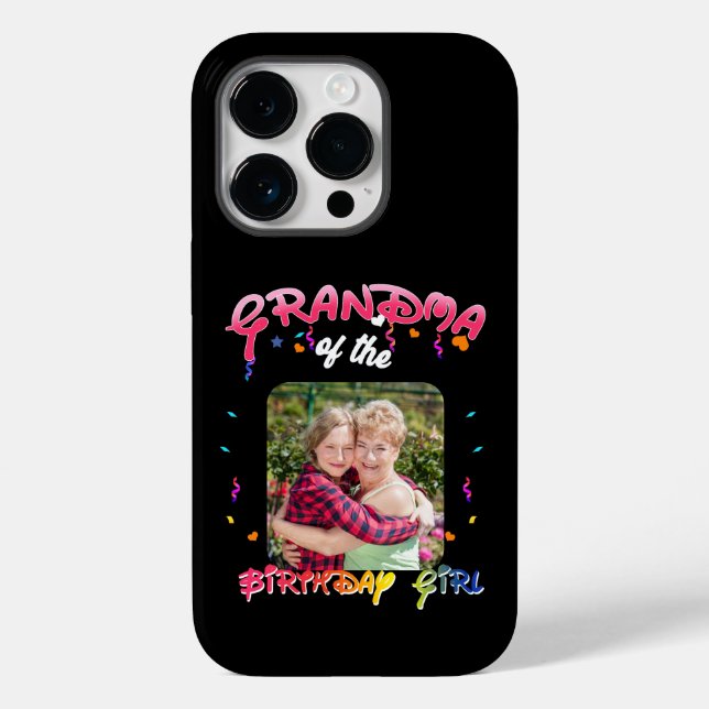 Funda De Case-Mate Para iPhone Cumpleaños personalizado de la abuela del Chica de (Reverso )