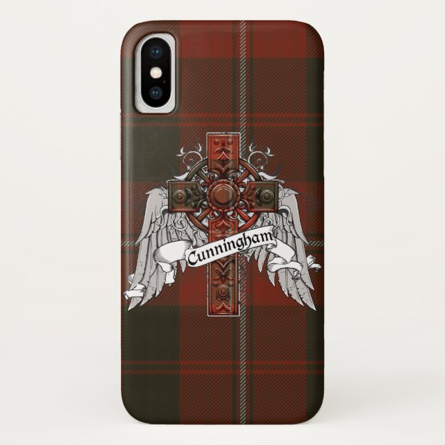 Funda De Case-Mate Para iPhone Cunningham Tartan Cross (Reverso)