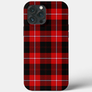 Funda Para iPhone 13 Pro Max Cunningham Tartan Red Black Plaid