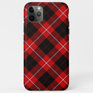 Funda Para iPhone 11 Pro Max Cunningham Tartan Red Black Plaid