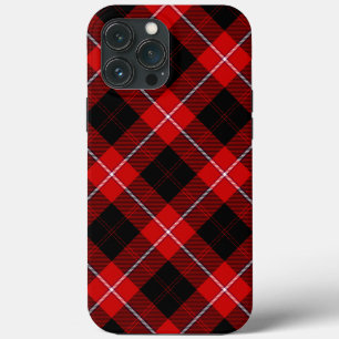 Funda Para iPhone 13 Pro Max Cunningham Tartan Red Black Plaid