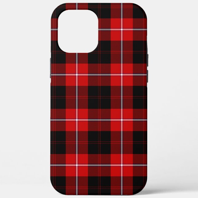 Funda De Case-Mate Para iPhone Cunningham Tartan Red Black Plaid (Reverso )
