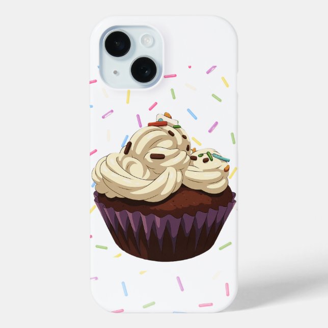 Funda De Case-Mate Para iPhone cup cake (Reverso )