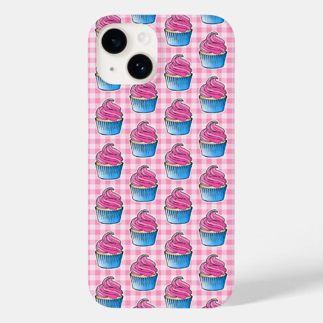 Funda De Case-Mate Para iPhone Cupcake Rosado (Reverso )