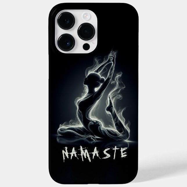 Funda De Case-Mate Para iPhone Curador de Reiki de yoga, una pierna de paloma (Reverso)