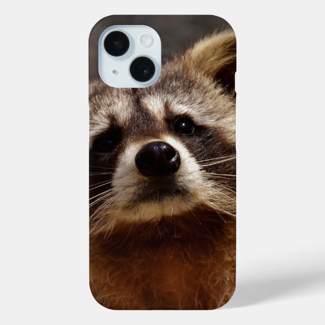 Funda De Case-Mate Para iPhone Curiosa foto de Raccoon (Reverso )
