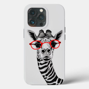 Funda Para iPhone 13 Pro Curioso Giraffe Digital Art Download estuche IPhon