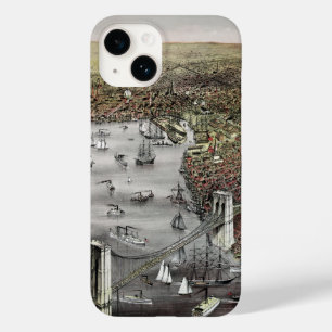 Funda Para iPhone 14 De Case-Mate Currier and Ives print de Brooklyn, 1886