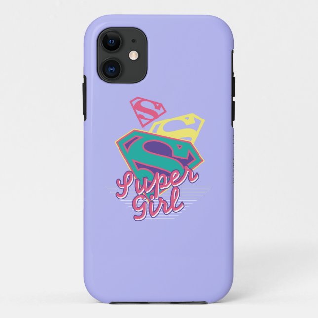 Funda De Case-Mate Para iPhone Cursive de Supergirl (Reverso)
