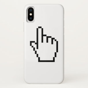 FUNDA PARA iPhone X CURSOR DE RATÓN / PUNTO DE MANO DEL ORDENADOR