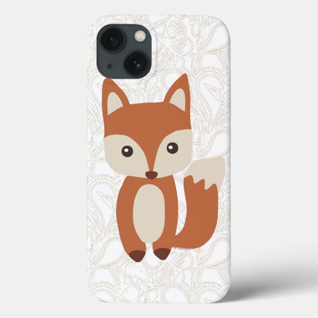 Funda De Case-Mate Para iPhone Curte Baby Fox (Reverso)