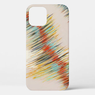 Funda Para iPhone 12 Curvas irregulares arte de pintura abstracta