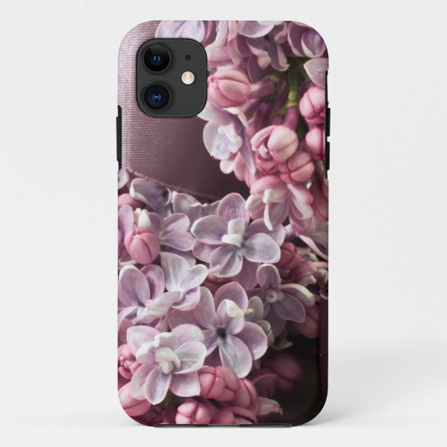 Funda De Case-Mate Para iPhone Curvas Lilac Y Cinta (Reverso)