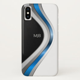 Funda Para iPhone X Curvas metálicas esporádicas suaves con cualquier 