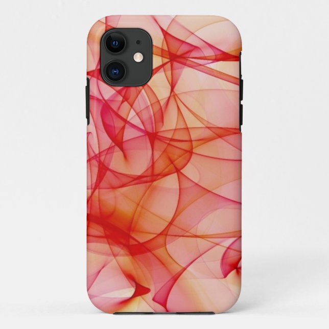 Funda De Case-Mate Para iPhone Curvas rojas - cubierta del iPhone 5 (Reverso)
