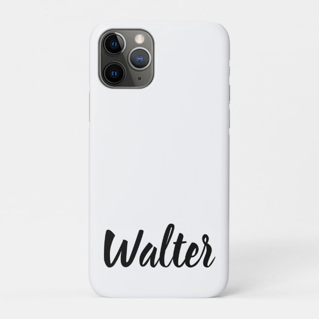 Funda De Case-Mate Para iPhone Curvy Walter Name, (Reverso)