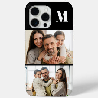 Funda Para iPhone 15 Pro Max Custom 2 Family Photo & Monogrammed 