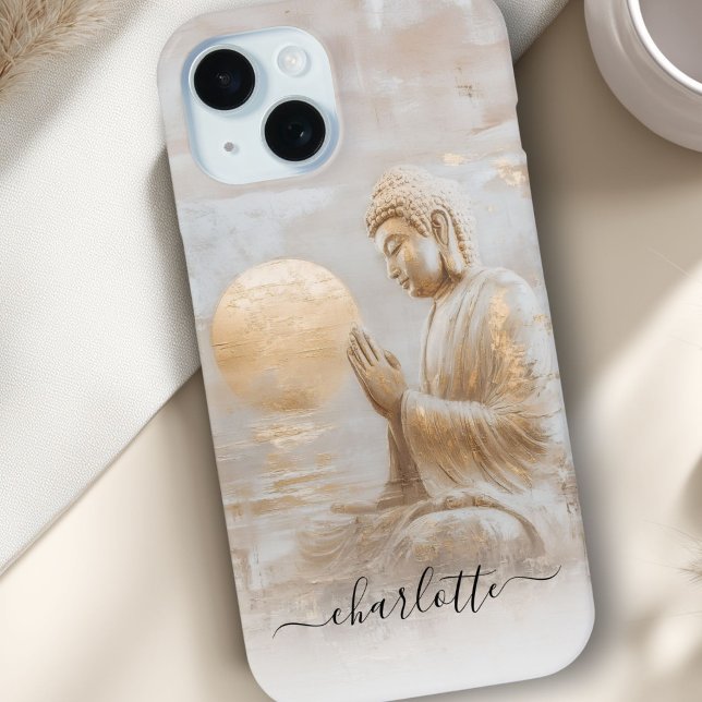 Funda De Case-Mate Para iPhone Custom Buddha (Custom Buddha Case-Mate iPhone Case with your name or text.)
