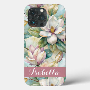 Funda Para iPhone 13 Pro Custom Elegant Magnolias
