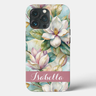Funda Para iPhone 13 Pro Custom Elegant Magnolias