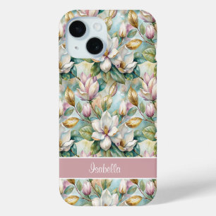 Funda Para iPhone 15 Custom Elegant Magnolias