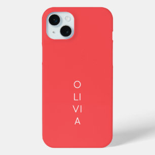 Funda Para iPhone 15 Mini Custom Modern Coral Minimalist