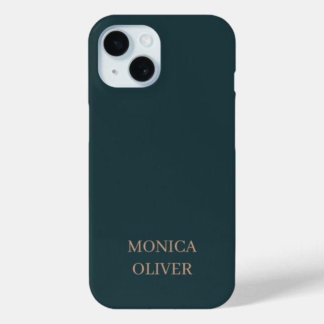 Funda De Case-Mate Para iPhone Custom name modern professional minimalist (Reverso )