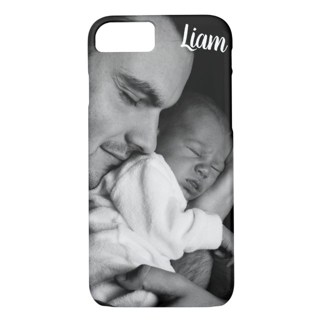 Funda De Case-Mate Para iPhone Custom photo and nombre phone case personalized (Reverso)