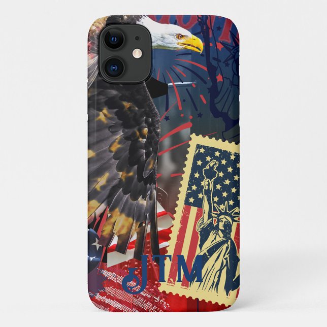 Funda De Case-Mate Para iPhone Custom Usa Eagle Stamp and Liberty Bell    (Subido por el creador)