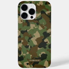 Funda Para iPhone 14 Pro Max De Case-Mate Customizable Name Camouflage Military Kaki Brown