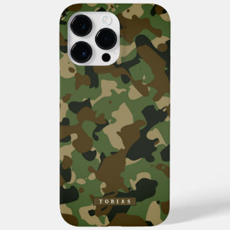 Funda Para iPhone 14 Pro Max De Case-Mate Customizable Name Camouflage Military Kaki Brown