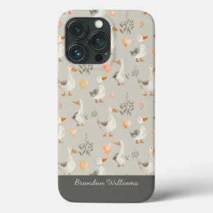 Funda Para iPhone 13 Pro Cuta acuarela Geese Whimsy